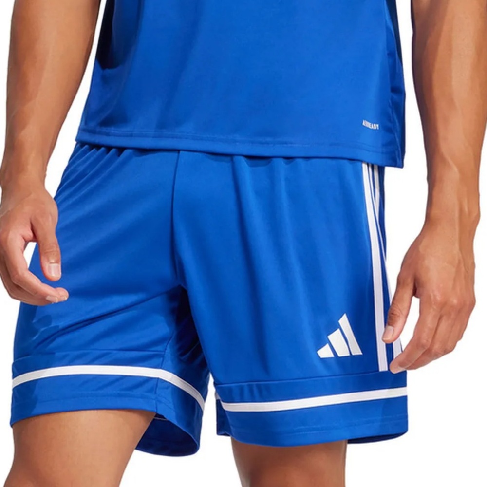 NWT [Adidas] Squadra 25 Athletic Performance Wear Shorts in Royal Blue Men’s M - Picture 2 of 12